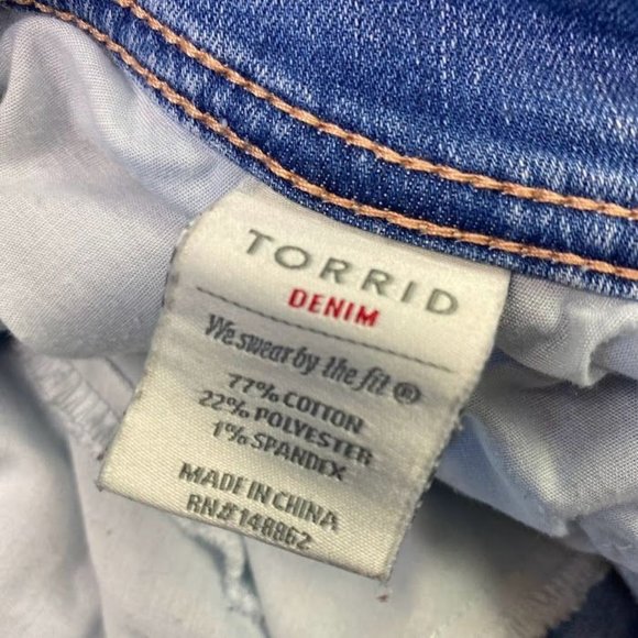 Torrid Denim Luxe Slim Boot Jeans Women's Size 16 Stretch Denim Hi-Rise Jeans - Picture 6 of 8